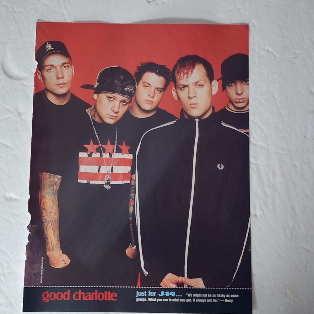 Good Charlotte Michelle Branch Vintage 2005 Pinup Clipping 8x10.5 J-14 Magazine